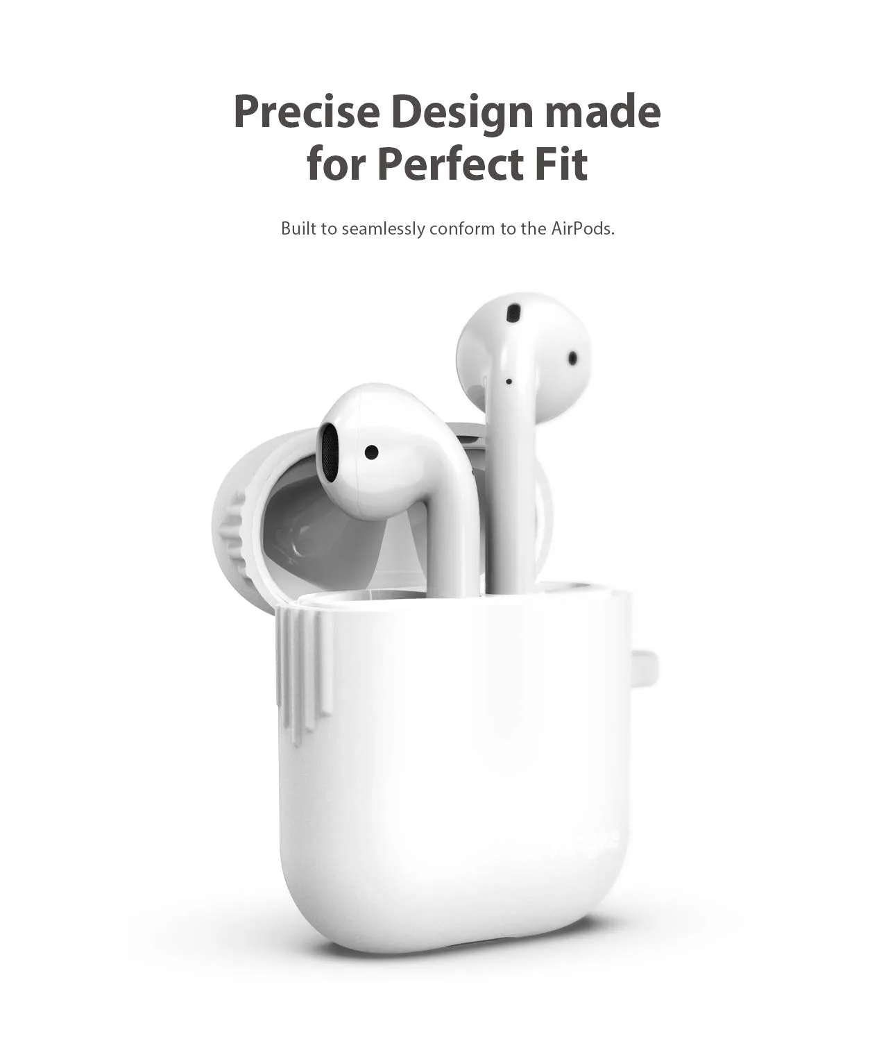 AirPods case (2019) Case Pouch | Silicone - White