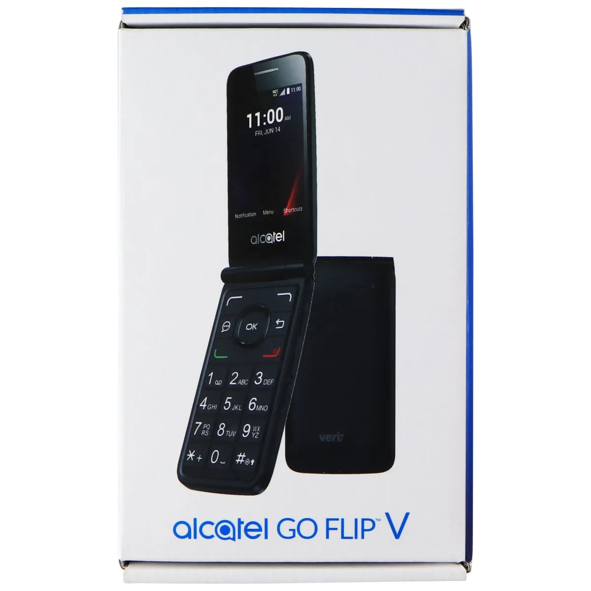 Alcatel Go Flip V (4051S) Cell Phone (Verizon ONLY) - 8GB / Black