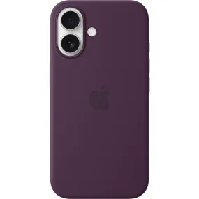 Apple iPhone 16 Silicone Case with MagSafe (Plum)