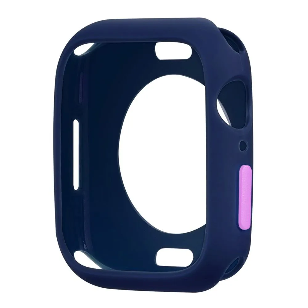 Apple Watch (41mm) candy color button TPU cover - Midnight Blue / Purple