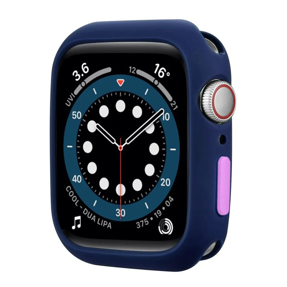 Apple Watch (41mm) candy color button TPU cover - Midnight Blue / Purple