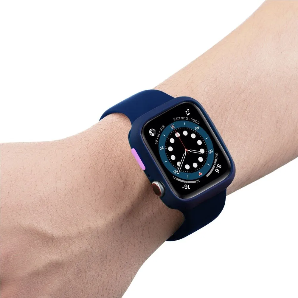 Apple Watch (41mm) candy color button TPU cover - Midnight Blue / Purple