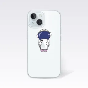 Astronaut with Phone Clear Silicon Cover