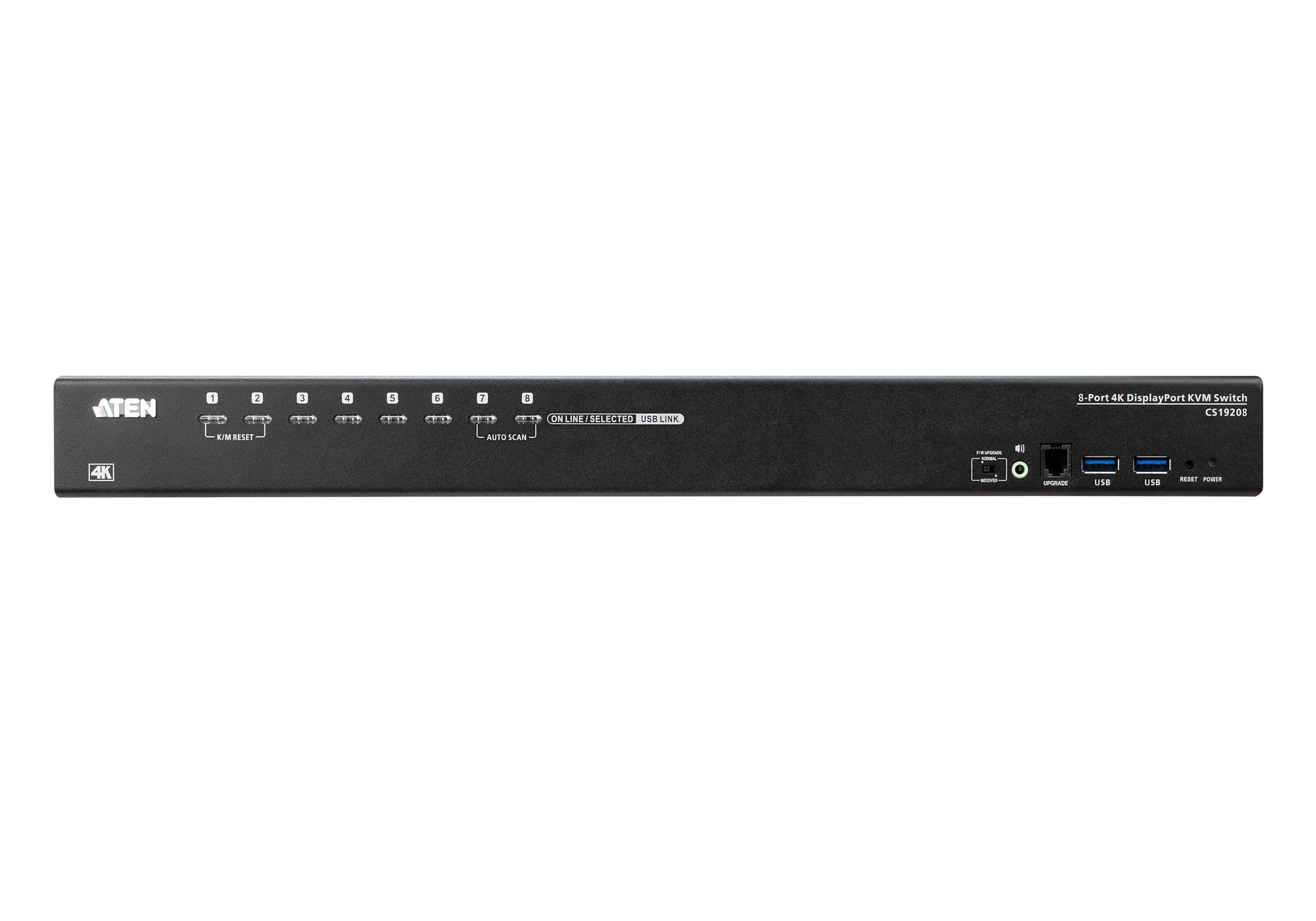 Aten Cs19208 - Kvm / Audio / Usb Switch - 8 Ports - Rack-Mountable