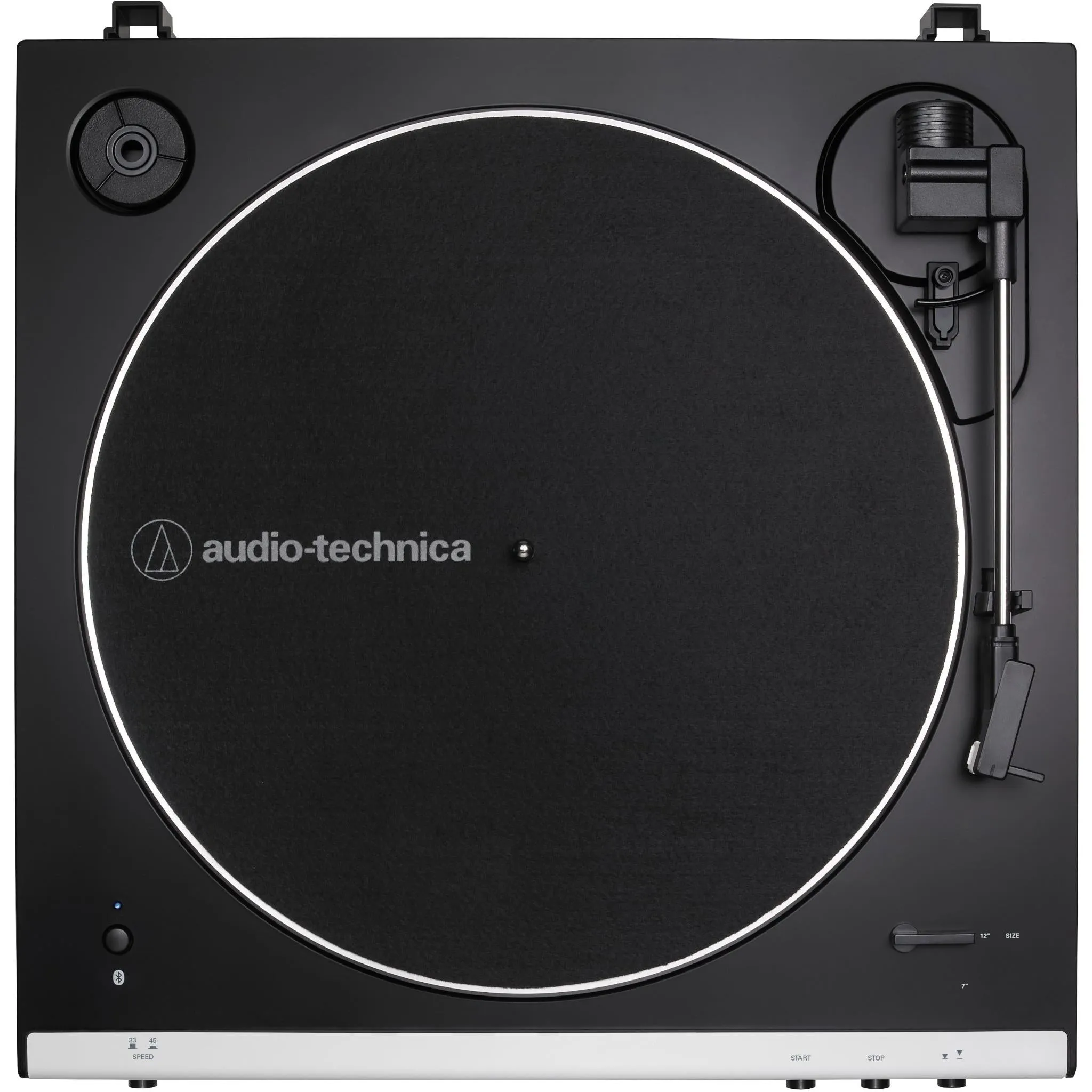 Audio-Technica LP60XBT Fully Automatic Belt Drive Stereo Bluetooth Turntable (Black/White)