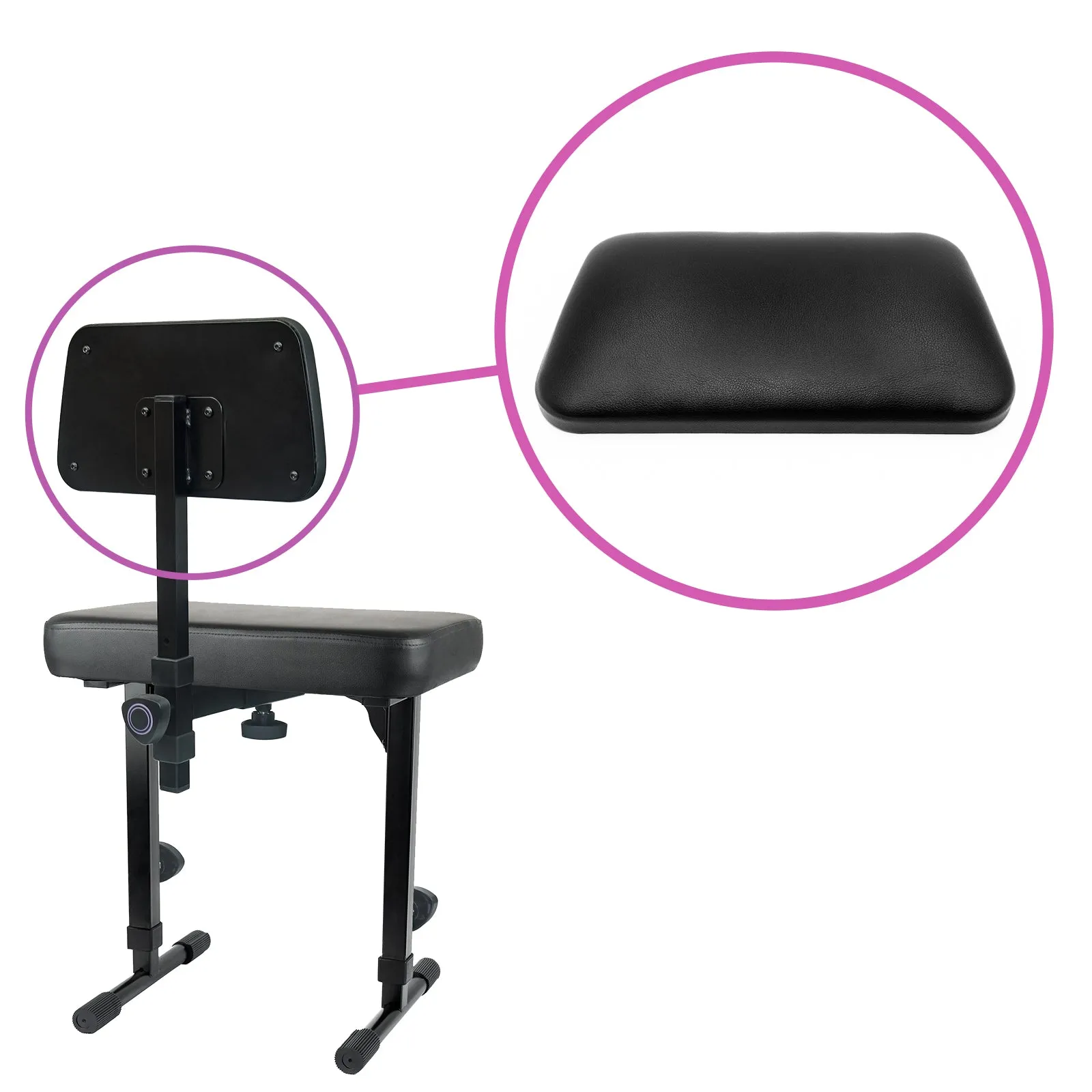 Back Cushion for Piano Bench with Backrest