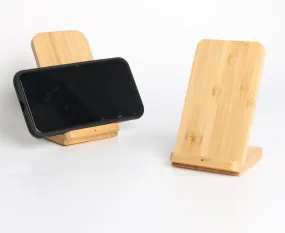 Bamboo Eco-friendly wireless charger stand