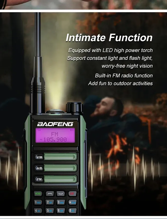 BaoFeng UV-16 MAX 10W High Power Walkie Talkie waterproof Support Type-C Charger 16KM Long Range Radio Upgrade UV-5R PRO UV-10R