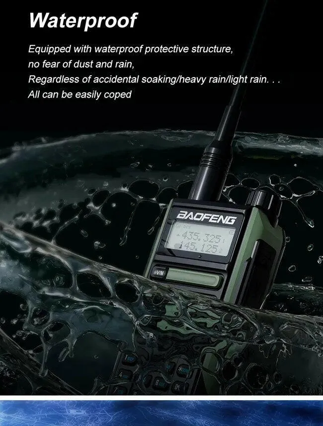 BaoFeng UV-16 MAX 10W High Power Walkie Talkie waterproof Support Type-C Charger 16KM Long Range Radio Upgrade UV-5R PRO UV-10R