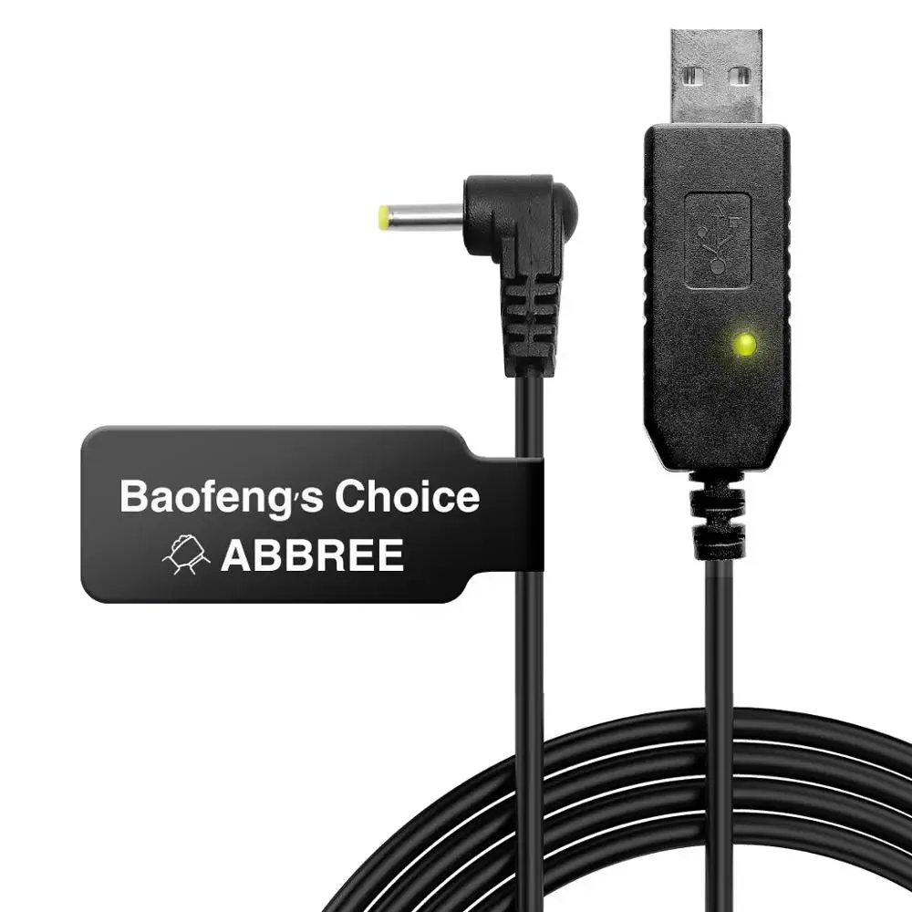 BaoFeng Walkie Talkie USB Charger Cable For UV-5R UV-82 3800mAh UV-S9 Plus BF-B3 Plus AR-152 Walkie Talkie Ham Two Way Radio