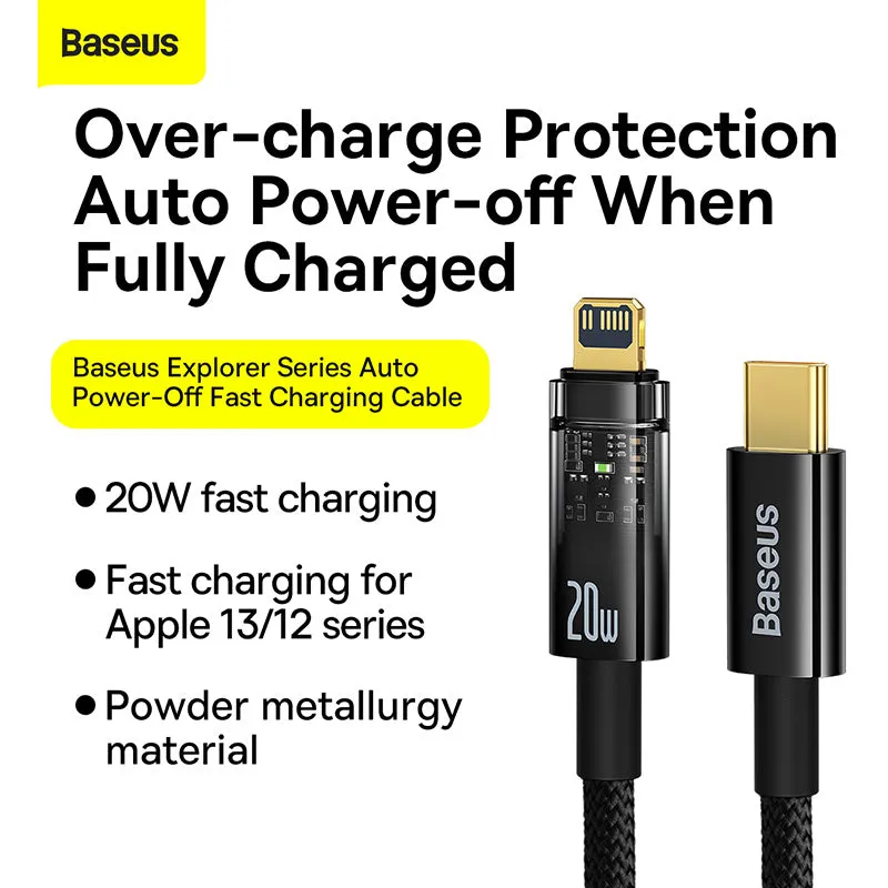 Baseus Explorer Series USB Type C - Lightning cable 20W  (CATS000001)