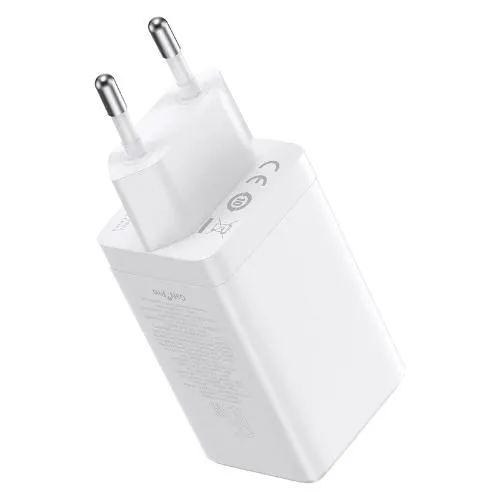 Baseus GaN5 Pro Fast Charger 2C, 65Watts, White