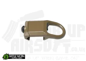 Battleworn Tactical Stainless Steel Picatinny Sling Mount - Tan