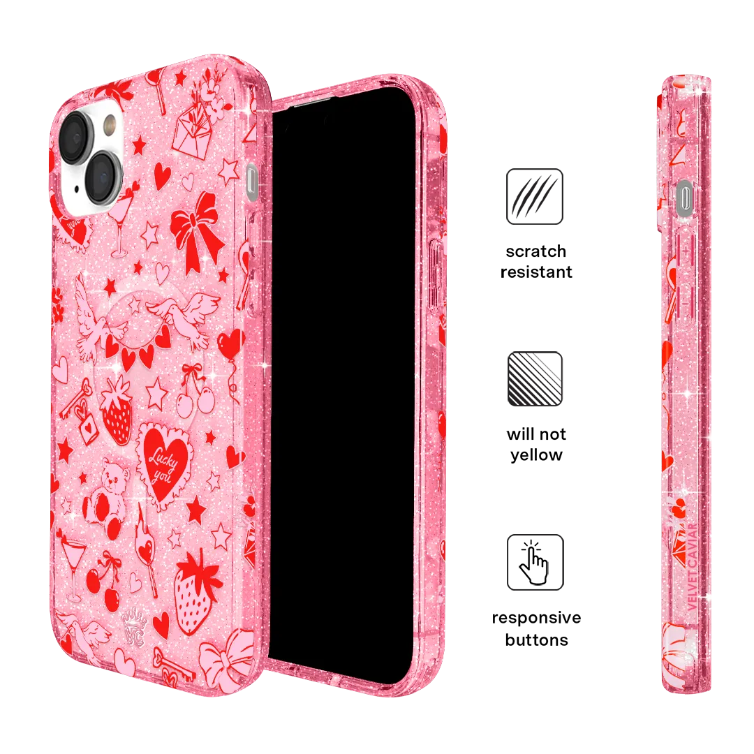 Be Mine Glitter iPhone Case