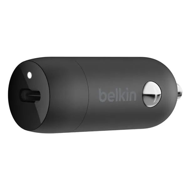 BELKIN BoostCharger 20W USB-C Power Delivery Car Charger Black