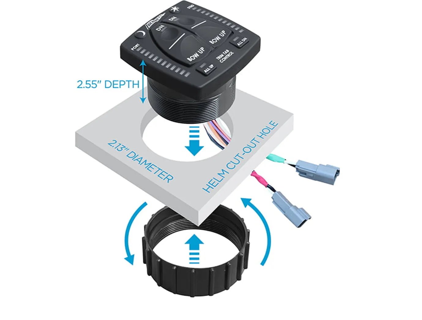 Bennett All-In-One Indicator Control Switch (Hydraulic Systems Only) (OBI9000H)