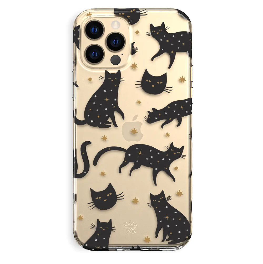 Black Cat Clear iPhone Case