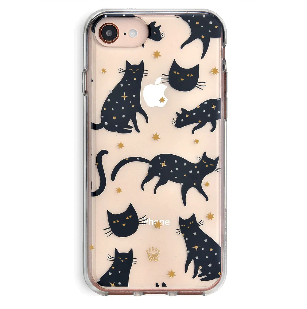 Black Cat Clear iPhone Case