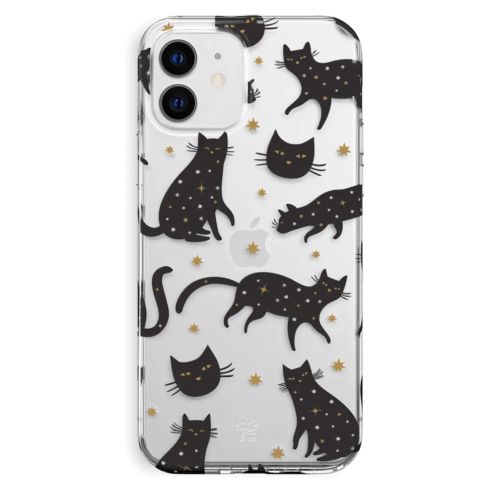 Black Cat Clear iPhone Case