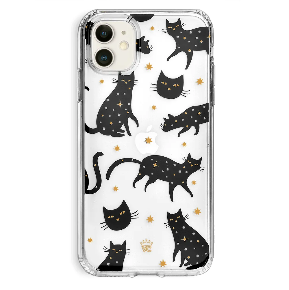 Black Cat Clear iPhone Case