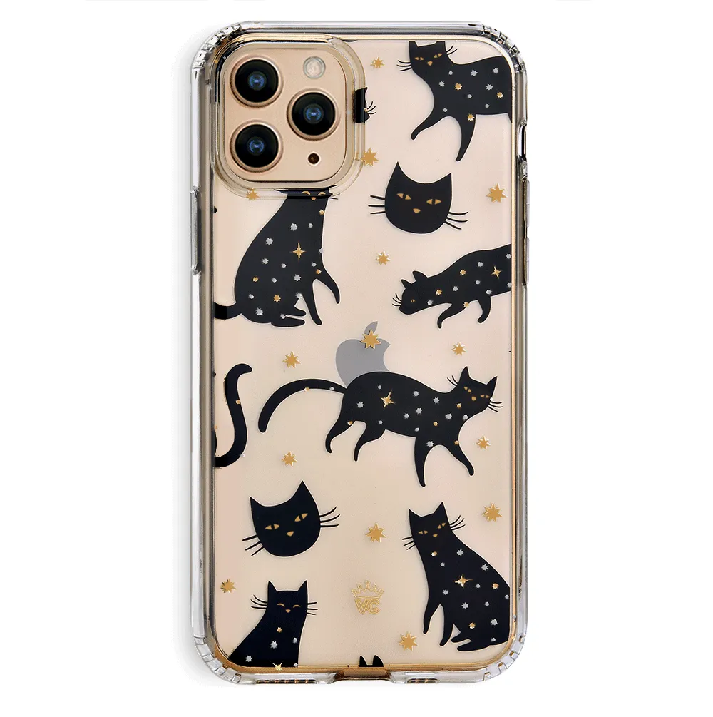 Black Cat Clear iPhone Case