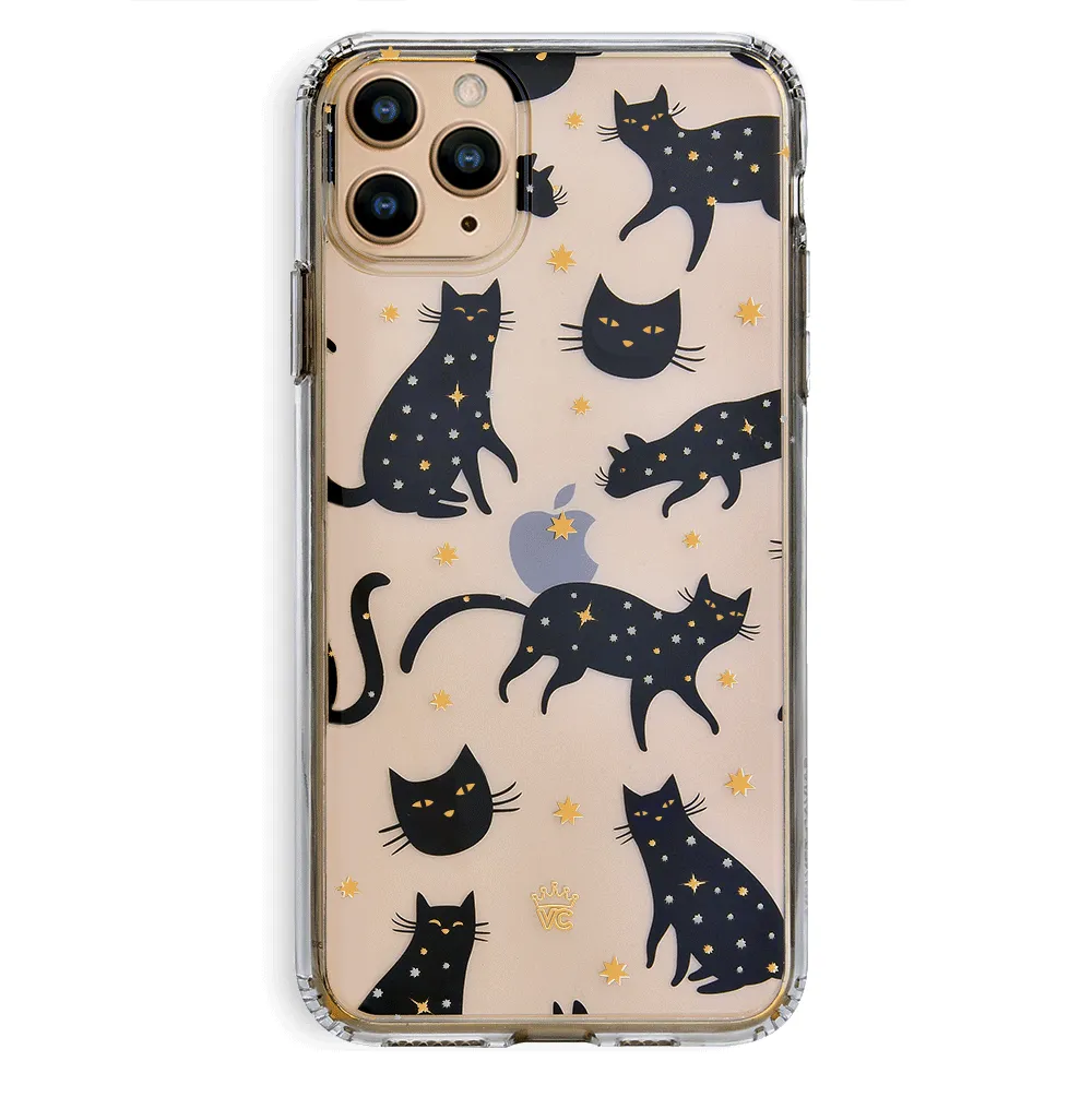 Black Cat Clear iPhone Case