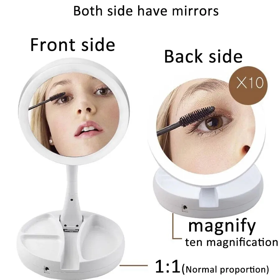 Both side makeup mirror