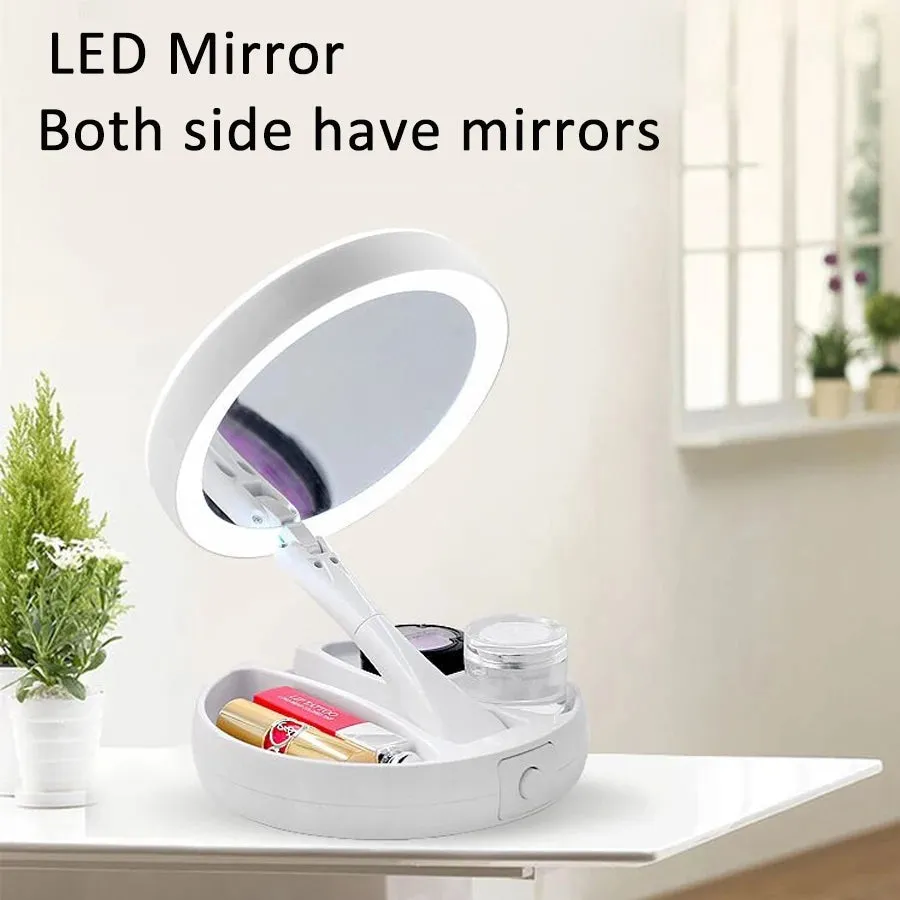 Both side makeup mirror