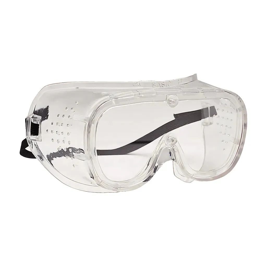 Bouton Optical 248-4400-400 Direct Vent Goggle with Clear Body, Clear Lens and Anti-Scratch / Anti-Fog Coating