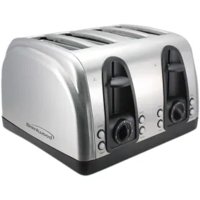 Brentwood Appliances TS-445S 4-Slice Toaster with Extra-Wide Slots