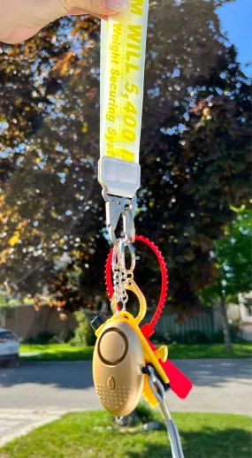 Bright Yellow Essential Self-defence Keychain