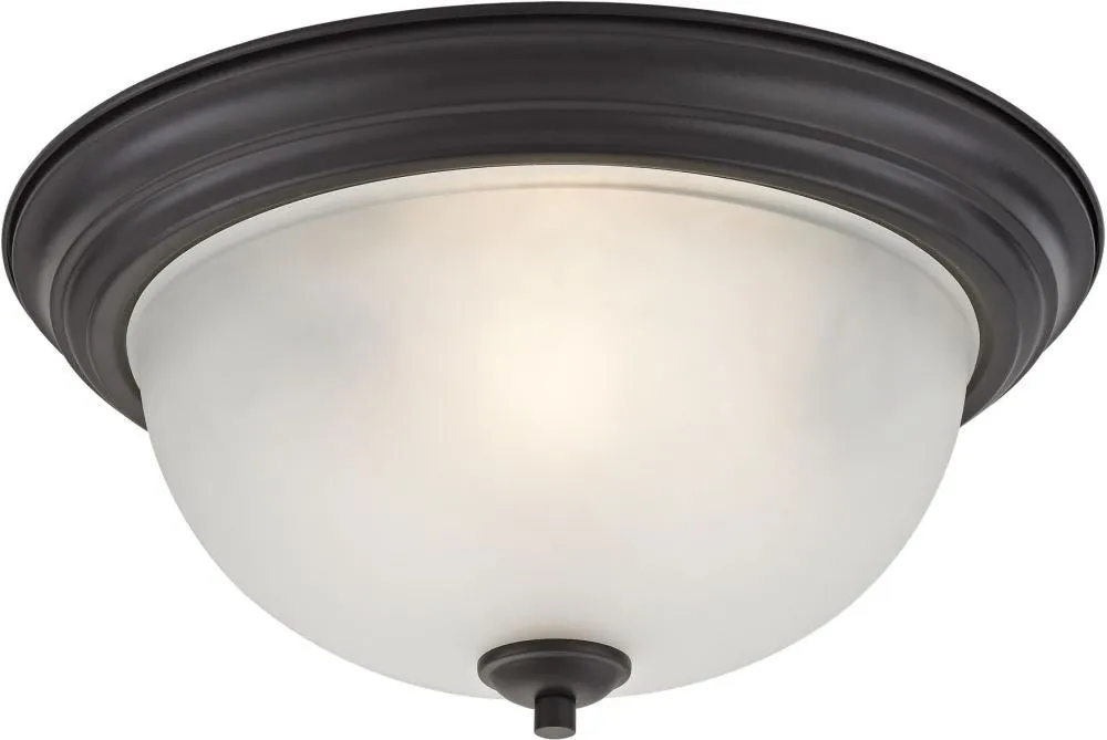 Bristol Lane 3 Light Flush Mount In Oil Rubbed Bronze