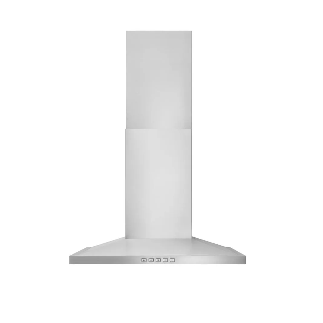 Broan - 30 Inch 450 CFM Wall Mount and Chimney Range Vent in Stainless - BWS1304SS