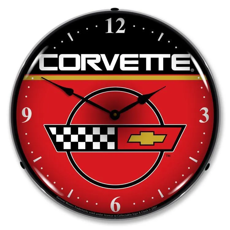 C4 Corvette Backlit LED Clock