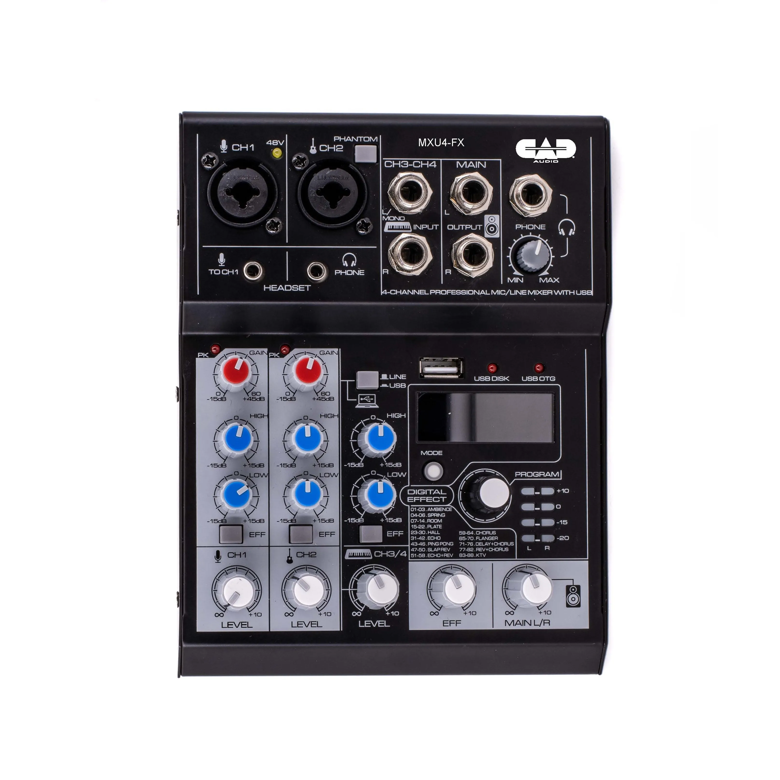 CAD Audio MXU4-FX 4-Channel Mixer