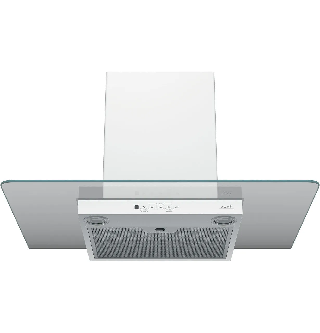 Café - 30 Inch 350 CFM Wall Mount and Chimney Range Vent in White - CVW73014MWM