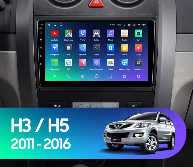 Car Dealz Premium Advanced 4G Data Model 10.2" Android 12.0 For GREAT WALL Haval H3 H5 2011-2016