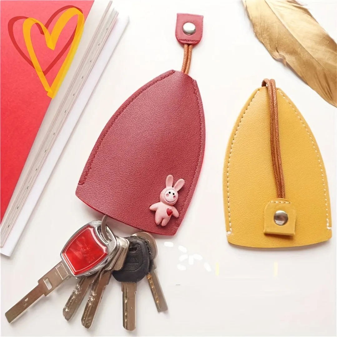 Cartoon Animal PU Leather Key Sleeve Cute and Protective