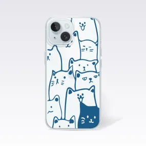 Cartoon Cat Clear Silicon Cover