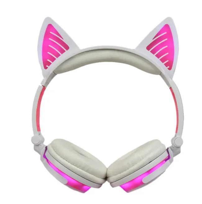 Cat Wireless Headphones Flashing Glowing Bluetooth Headset