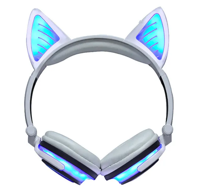 Cat Wireless Headphones Flashing Glowing Bluetooth Headset