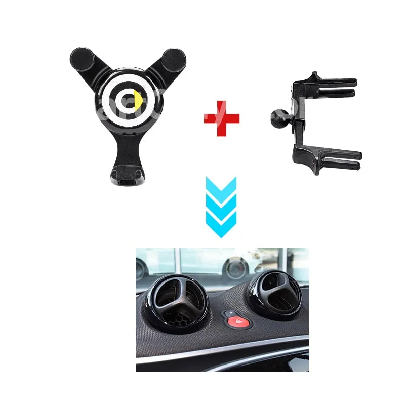 Charging Navigation Mobile Phone Holder For Mercedes Smart 451 453 Fortwo Forfour Interior Modification Accessories