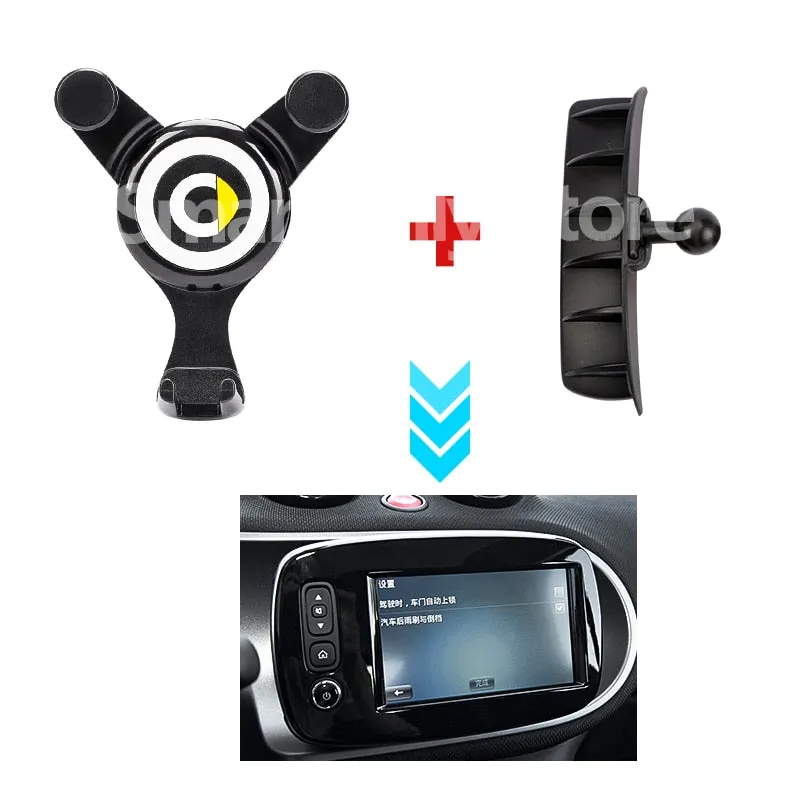 Charging Navigation Mobile Phone Holder For Mercedes Smart 451 453 Fortwo Forfour Interior Modification Accessories