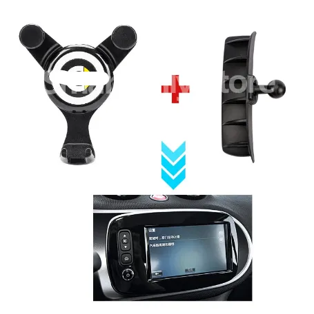 Charging Navigation Mobile Phone Holder For Mercedes Smart 451 453 Fortwo Forfour Interior Modification Accessories