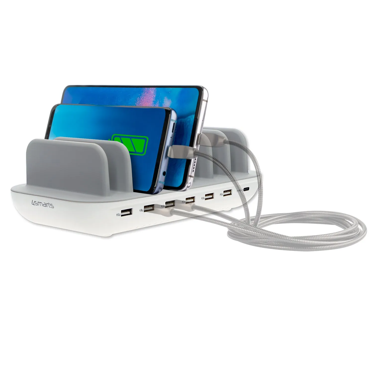 Charging Station Office 7 devices USB Ports Charger 60W White