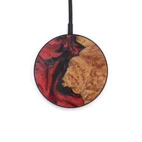 Circle Wood Resin Wireless Charger - Corrina (Dark Red, 605056)