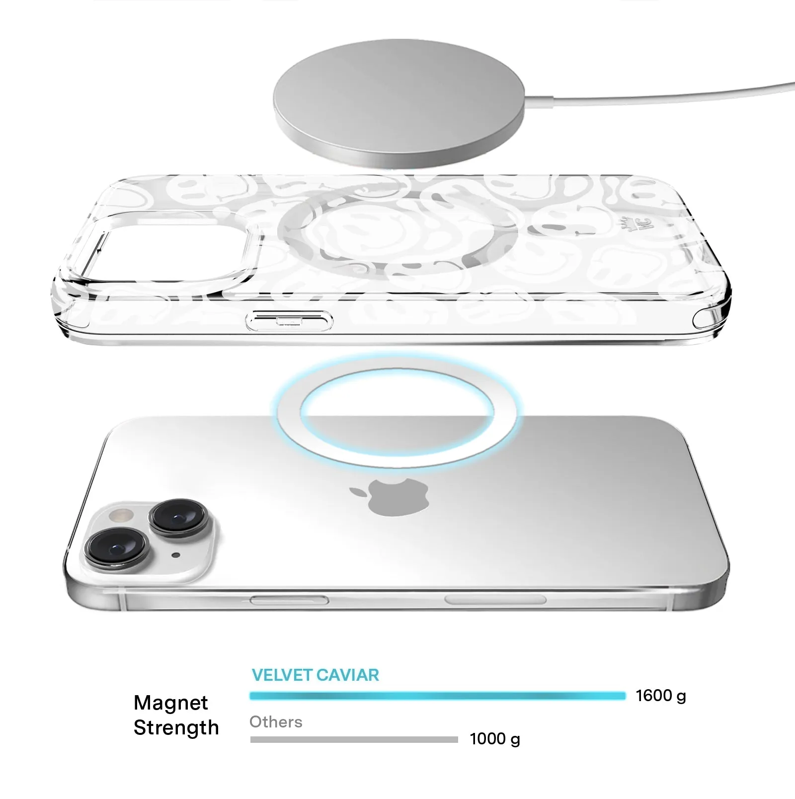 Clear Frosted Smiley iPhone Case