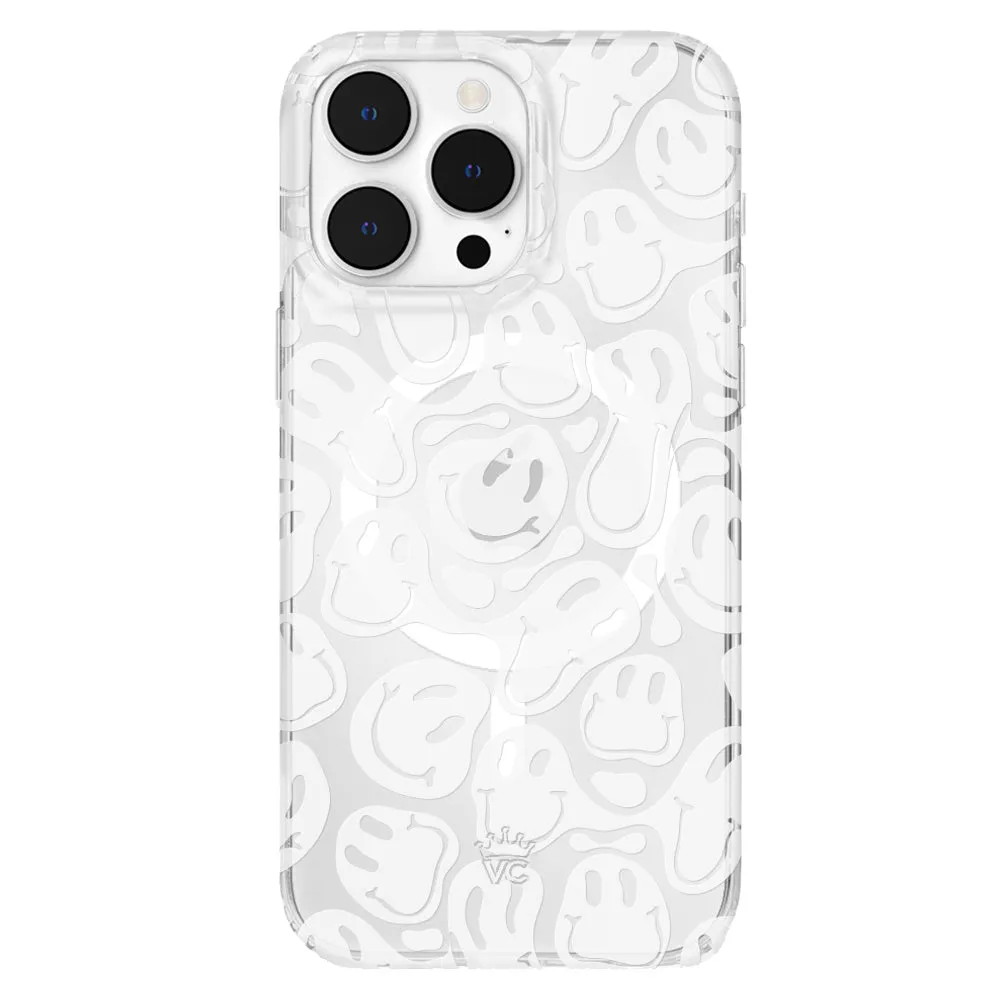 Clear Frosted Smiley iPhone Case