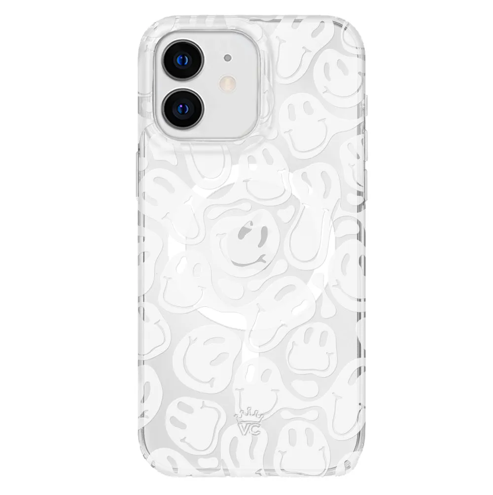 Clear Frosted Smiley iPhone Case