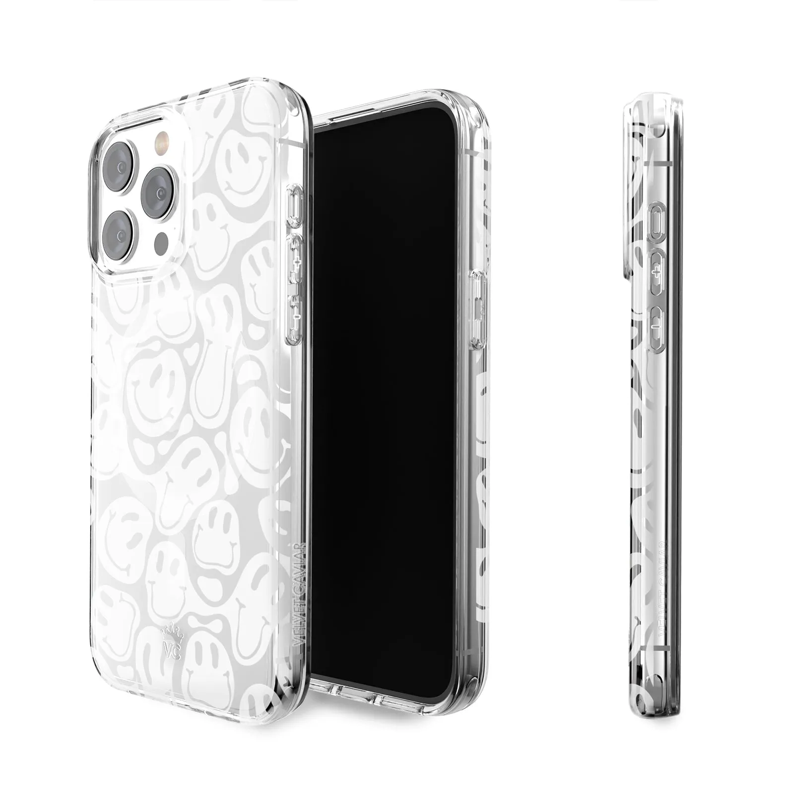 Clear Frosted Smiley iPhone Case